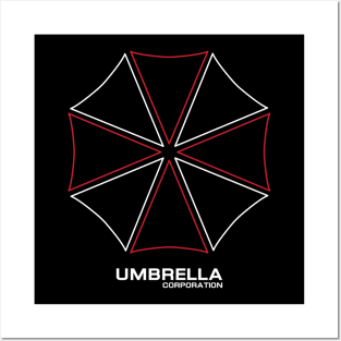 UMBRELLA CORPORATION LOGO RED WHITE RESIDENT EVIL Posters and Art